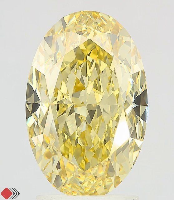Loose Diamond - OVAL 4.01ct Fancy Intense Yellow VVS2