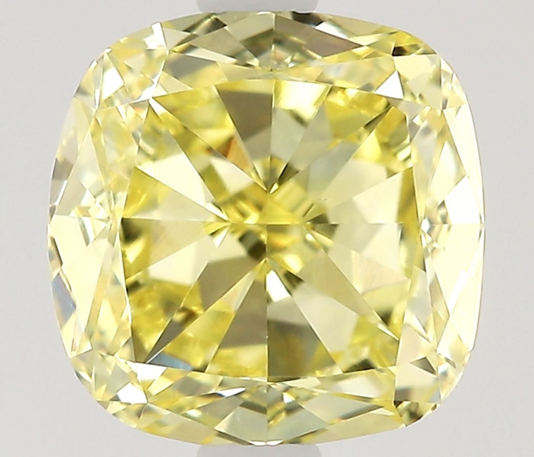 Loose Diamond - CUSHION MODIFIED 1.03ct Fancy Intense Yellow VS1