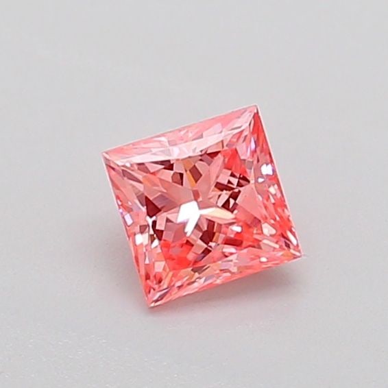 Loose Diamond - PRINCESS 0.37ct Fancy Vivid Pink SI1: Loose Diamond - PRINCESS 0.37ct Fancy Vivid Pink SI1 Source: This is a real non-mined Diamond that has been grown in a lab Shape: PRINCESS Carats: 0.37 Color: Fancy Vivid Pink Certification: IGI Video