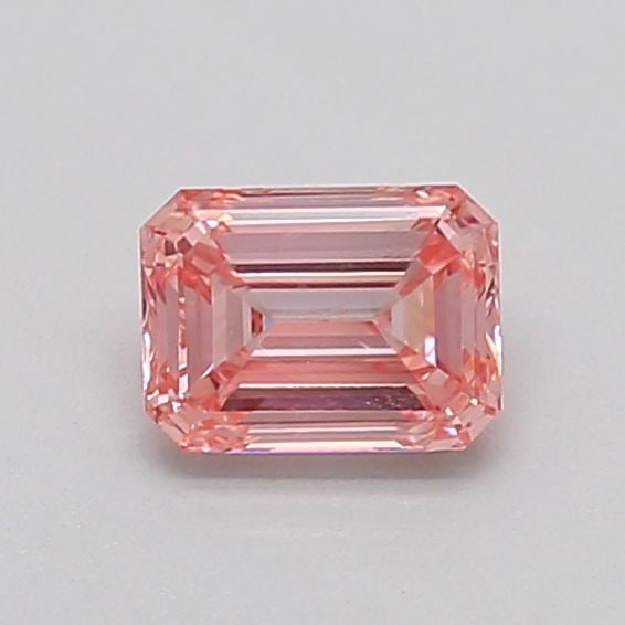 Loose Diamond - EMERALD 0.51ct Fancy Intense Pink SI2