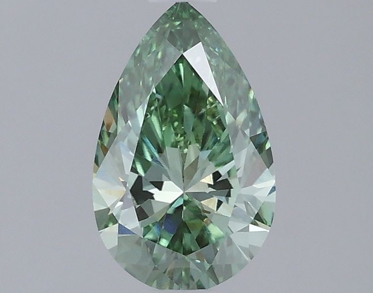 Loose Diamond - PEAR 1.04ct Fancy Vivid Green VVS2: Loose Diamond - PEAR 1.04ct Fancy Vivid Green VVS2 Source: This is a real non-mined Diamond that has been grown in a lab Shape: PEAR Carats: 1.04 Color: Fancy Vivid Green Certification: IGI Video: