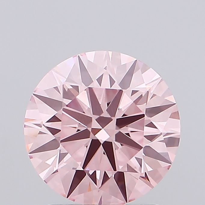 Loose Diamond - ROUND 1.73ct Fancy Vivid Pink VS1