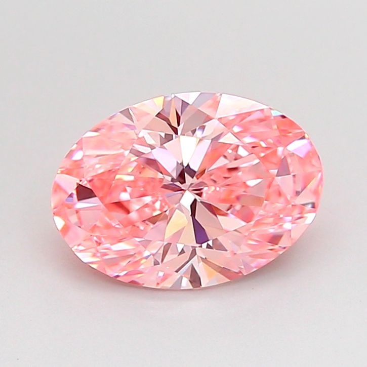 Loose Diamond - OVAL 1.51ct Fancy Vivid Pink VS1: Loose Diamond - OVAL 1.51ct Fancy Vivid Pink VS1 Source: This is a real non-mined Diamond that has been grown in a lab Shape: OVAL Carats: 1.51 Color: Fancy Vivid Pink Certification: IGI Video: