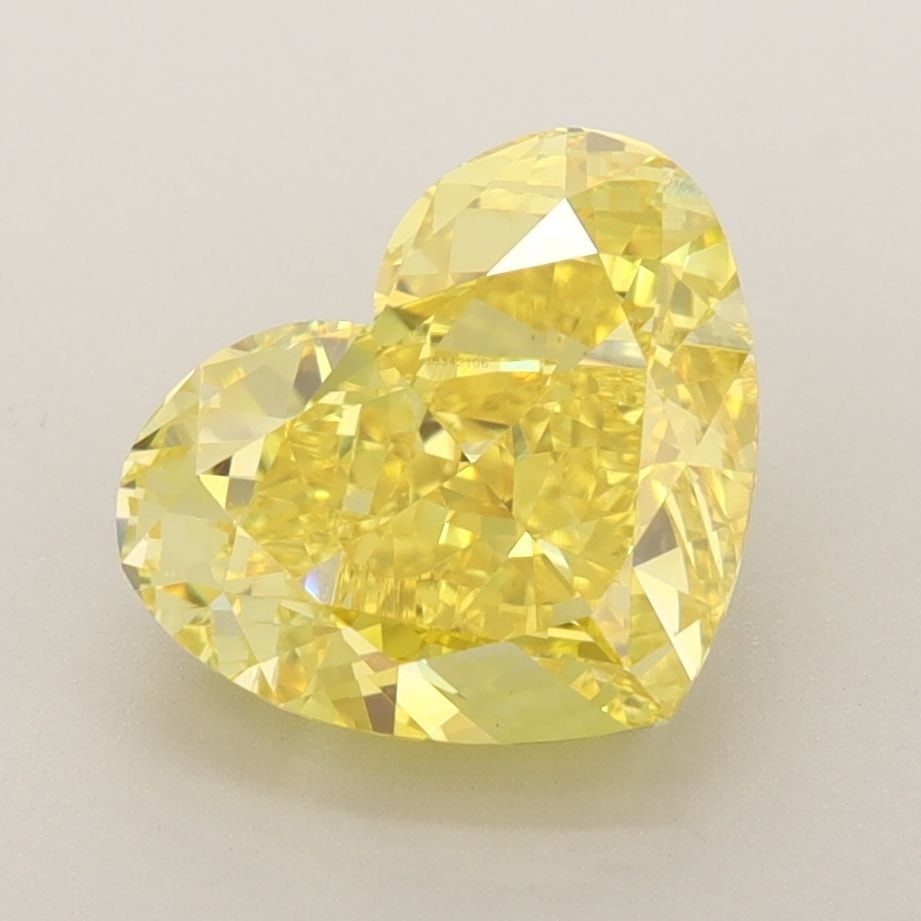 Loose Diamond - HEART 3.16ct Fancy Vivid Yellow VVS2
