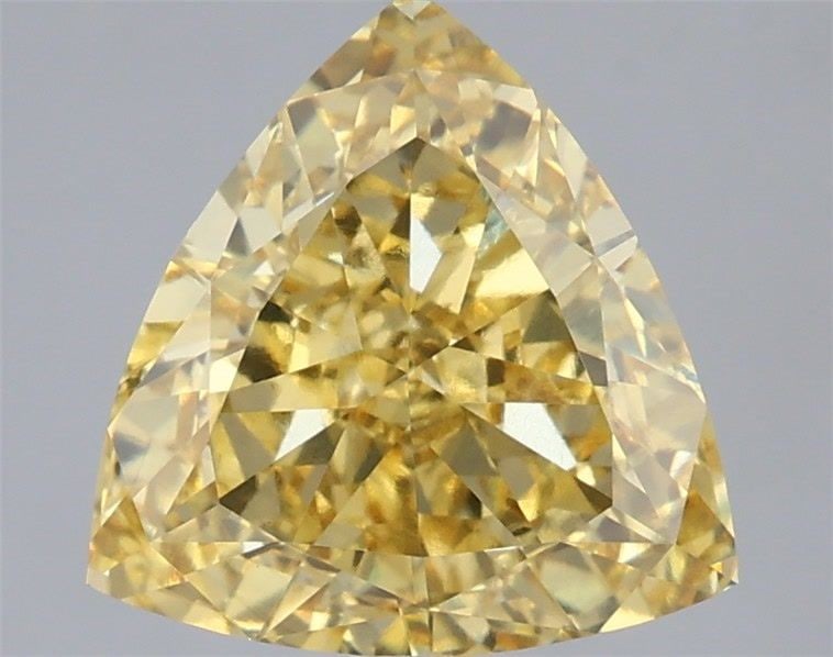 Loose Diamond - TRIANGULAR 3.08ct Fancy Vivid Yellow VS1