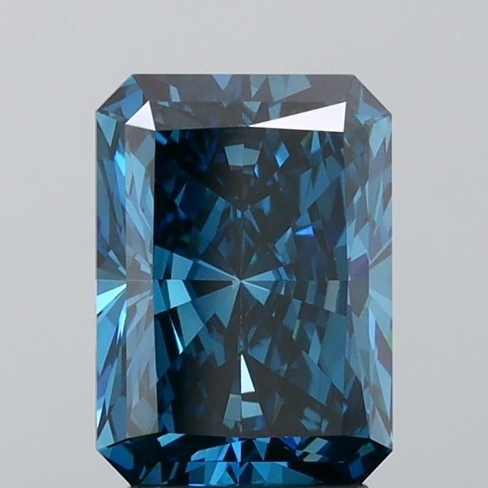 Loose Diamond - RADIANT 3.17ct Fancy Deep Blue VVS2: Loose Diamond - RADIANT 3.17ct Fancy Deep Blue VVS2 Source: This is a real non-mined Diamond that has been grown in a lab Shape: RADIANT Carats: 3.17 Color: Fancy Deep Blue Certification: IGI Video:
