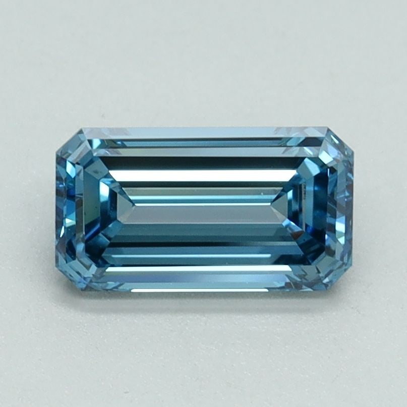 Loose Diamond - EMERALD 1.06ct Fancy Vivid Blue VS1