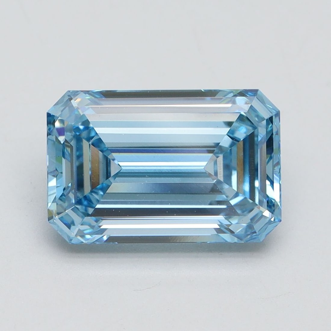 Loose Diamond - EMERALD 3.27ct Fancy Intense Blue VS1