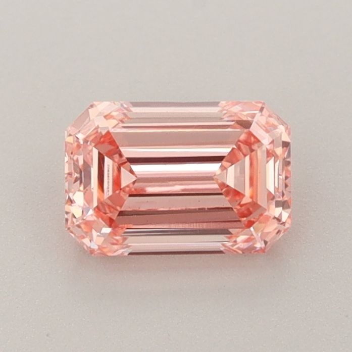 Loose Diamond - EMERALD 0.84ct Fancy Intense Pink VS1