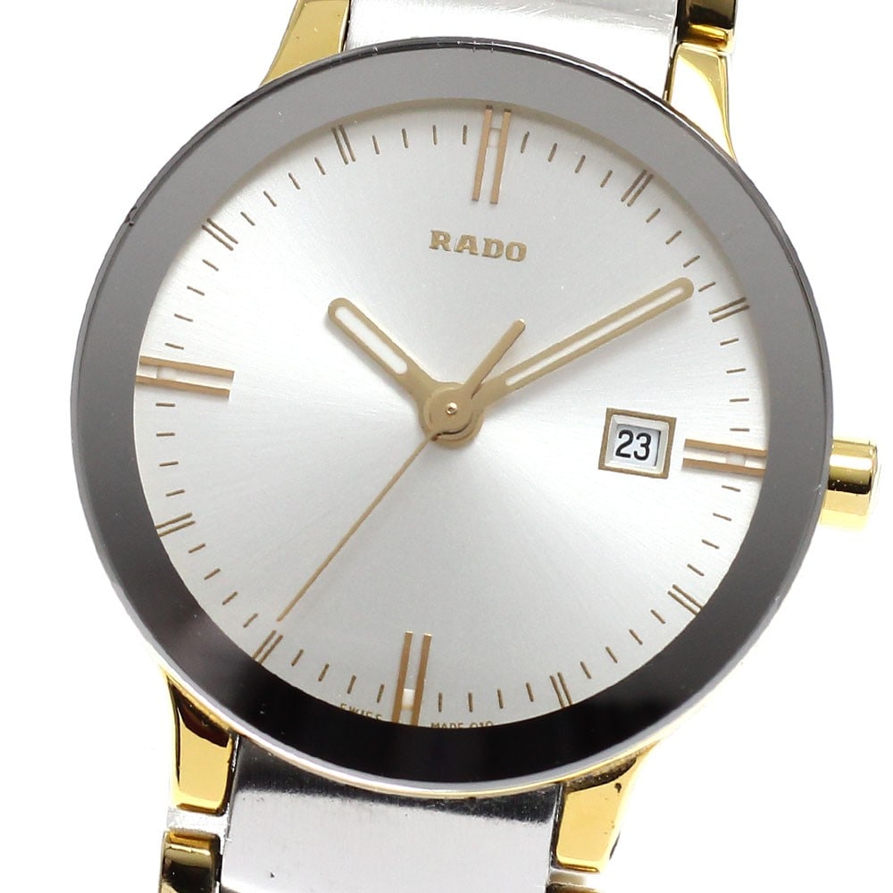 Rado Centrix Date Quartz Women's Stainless Steel GP Wristwatch (1 of 6)