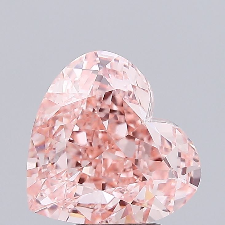 Loose Diamond - HEART 4.24ct Fancy Vivid Pink VVS2: Loose Diamond - HEART 4.24ct Fancy Vivid Pink VVS2 Source: This is a real non-mined Diamond that has been grown in a lab Shape: HEART Carats: 4.24 Color: Fancy Vivid Pink Certification: IGI Video: