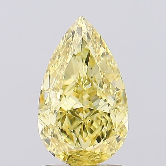Loose Diamond - PEAR 1.88ct Fancy Vivid Yellow VS1: Loose Diamond - PEAR 1.88ct Fancy Vivid Yellow VS1 Source: This is a real non-mined Diamond that has been grown in a lab Shape: PEAR Carats: 1.88 Color: Fancy Vivid Yellow Certification: IGI Video: