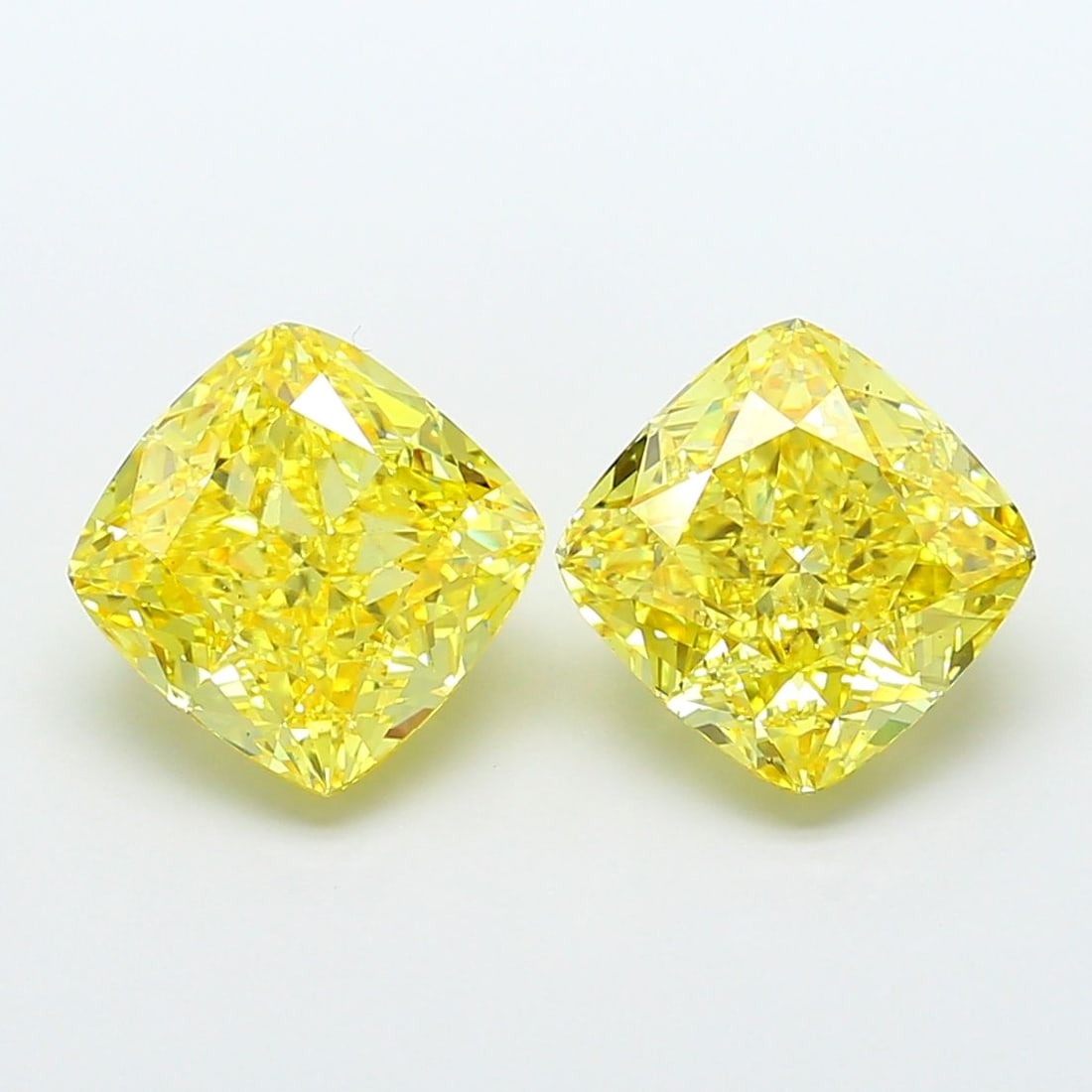 Loose Diamond - CUSHION MODIFIED 6.14ct Fancy Vivid Yellow VS2