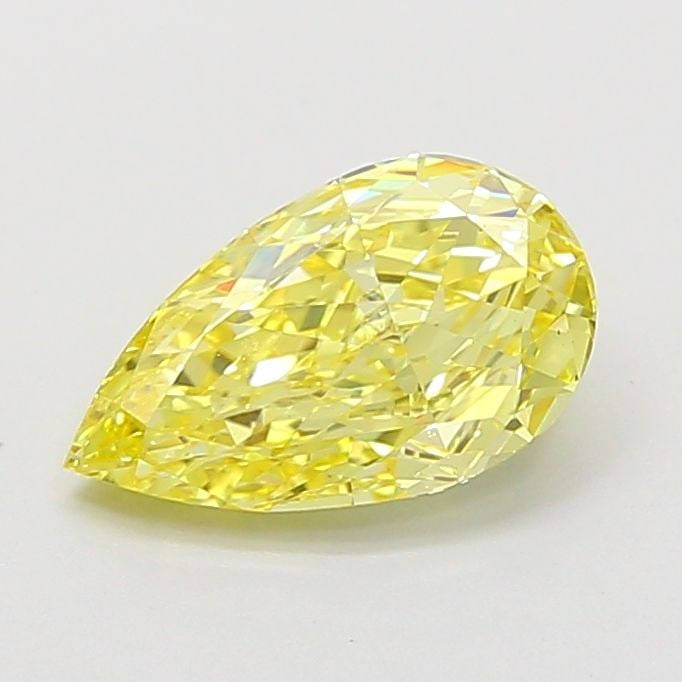 Loose Diamond - PEAR 1.59ct Fancy Vivid Yellow VS1: Loose Diamond - PEAR 1.59ct Fancy Vivid Yellow VS1 Source: This is a real non-mined Diamond that has been grown in a lab Shape: PEAR Carats: 1.59 Color: Fancy Vivid Yellow Certification: IGI Video: