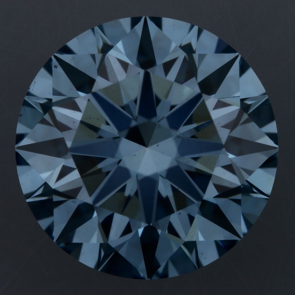 Ideal Loose Diamond - ROUND 2.07ct Fancy Vivid Blue VS1