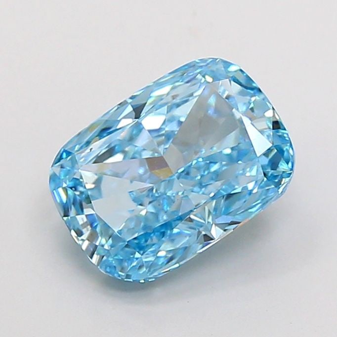 Loose Diamond - CUSHION MODIFIED 2.64ct Fancy Vivid Blue VS1