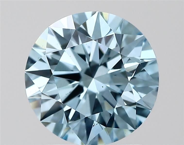 Ideal Loose Diamond - ROUND 2.03ct Fancy Vivid Blue VS2: Ideal Loose Diamond - ROUND 2.03ct Fancy Vivid Blue VS2 Source: This is a real non-mined Diamond that has been grown in a lab Shape: ROUND Carats: 2.03 Color: Fancy Vivid Blue Certification: IGI Video