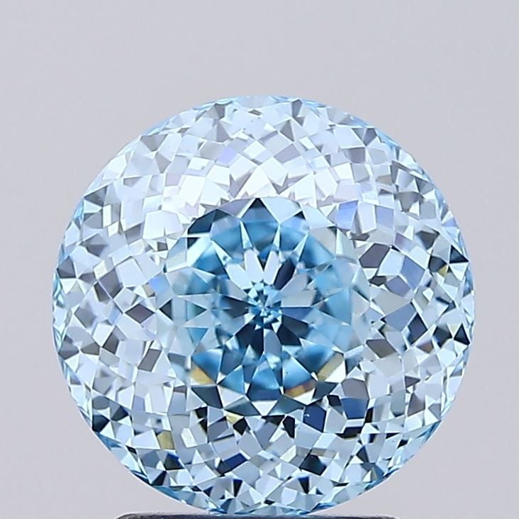 Loose Diamond - ROUND 3.02ct Fancy Vivid Blue VS1