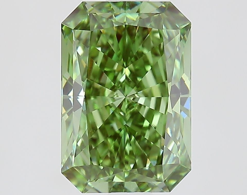 Loose Diamond - RADIANT 1.72ct Fancy Vivid Green VVS2