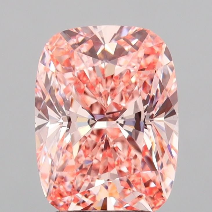 Loose Diamond - CUSHION MODIFIED 2.91ct Fancy Vivid Pink VVS2: Loose Diamond - CUSHION MODIFIED 2.91ct Fancy Vivid Pink VVS2 Source: This is a real non-mined Diamond that has been grown in a lab Shape: CUSHION MODIFIED Carats: 2.91 Color: Fancy Vivid Pink Certifi