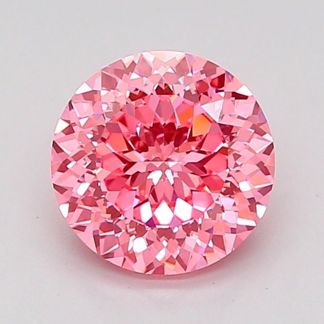 Loose Diamond - ROUND 1.57ct Fancy Vivid Pink VVS2