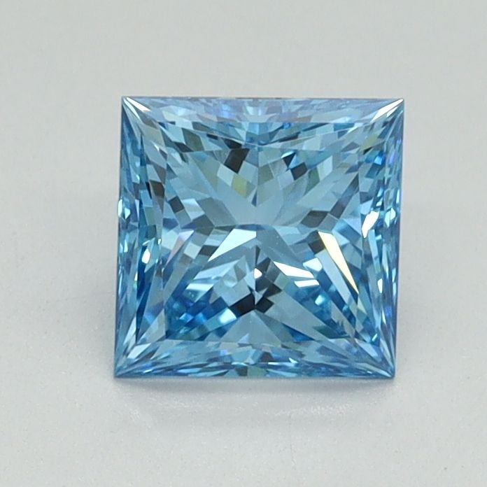 Loose Diamond - PRINCESS 0.94ct Fancy Vivid Blue VVS2