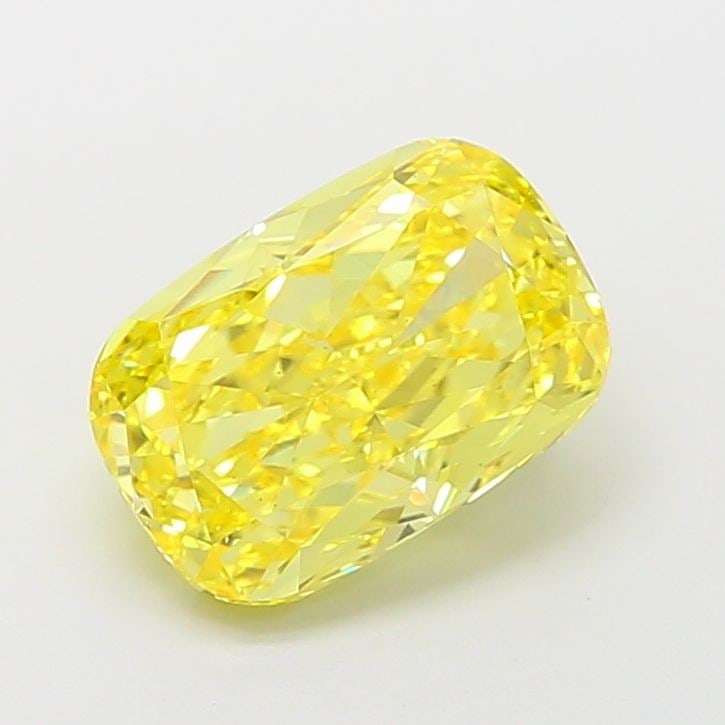 Loose Diamond - CUSHION MODIFIED 4.03ct Fancy Vivid Yellow VS2