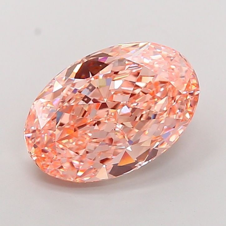 Loose Diamond - OVAL 7.04ct Fancy Vivid Pink VVS2