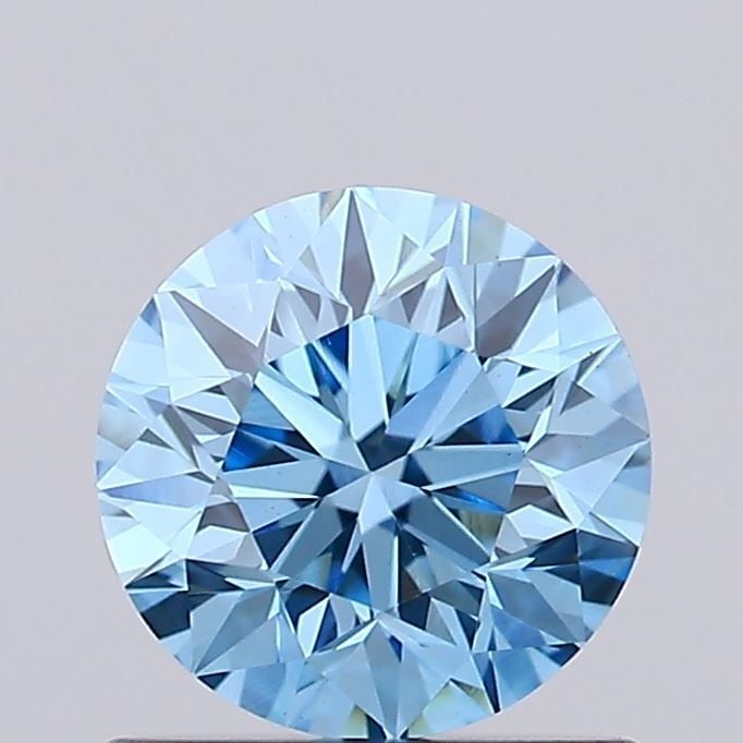 Loose Diamond - ROUND 0.73ct Fancy Vivid Blue VVS2: Loose Diamond - ROUND 0.73ct Fancy Vivid Blue VVS2 Source: This is a real non-mined Diamond that has been grown in a lab Shape: ROUND Carats: 0.73 Color: Fancy Vivid Blue Certification: IGI Video: