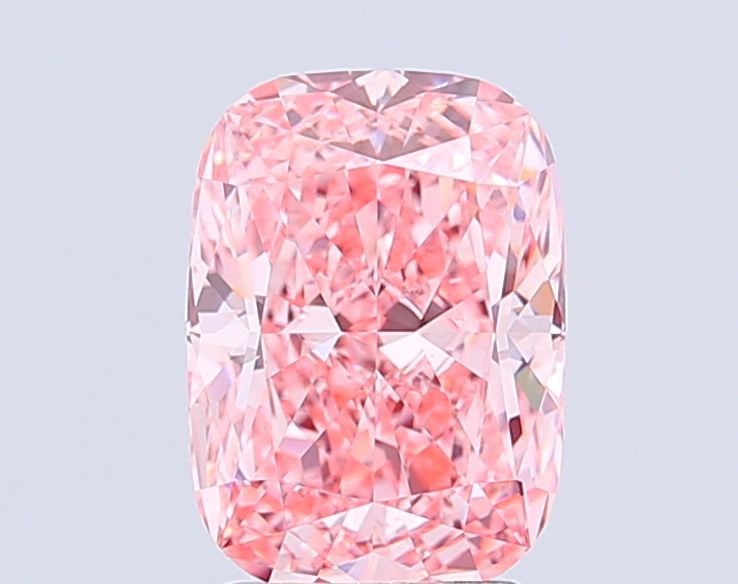 Loose Diamond - CUSHION MODIFIED 3.51ct Fancy Vivid Pink VVS2