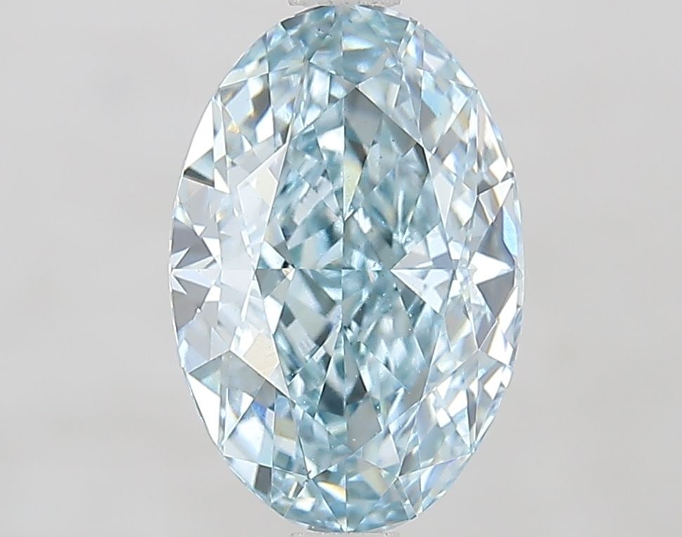 Loose Diamond - OVAL 2.26ct Fancy Intense Greenish Blue VS1