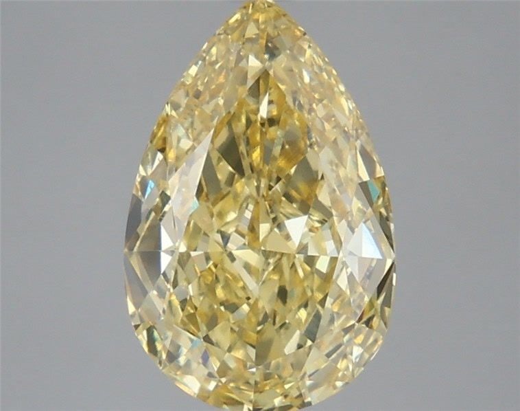 Loose Diamond - PEAR 3.55ct Fancy Intense Yellow VVS2