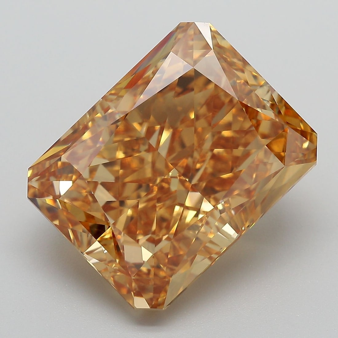 Loose Diamond - RADIANT 15.21ct Fancy Vivid Yellow VVS2