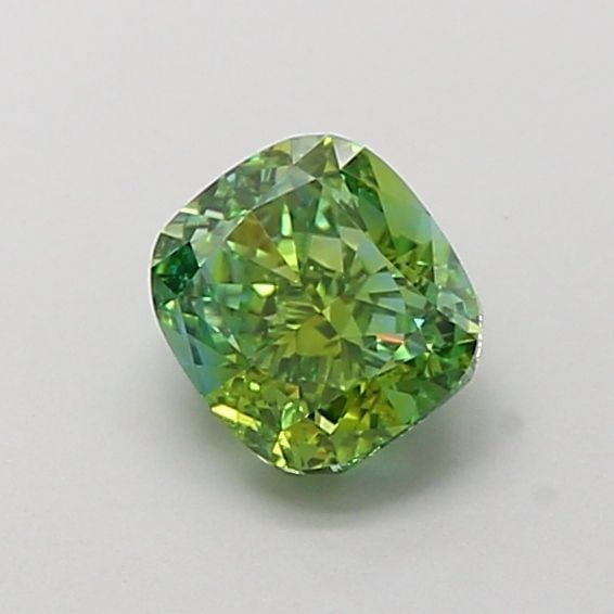 Loose Diamond - CUSHION MODIFIED 1.03ct Fancy Vivid Green VS1: Loose Diamond - CUSHION MODIFIED 1.03ct Fancy Vivid Green VS1 Source: This is a real non-mined Diamond that has been grown in a lab Shape: CUSHION MODIFIED Carats: 1.03 Color: Fancy Vivid Green Certif