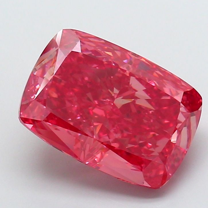 Loose Diamond - CUSHION MODIFIED 7.36ct Fancy Vivid Red VS1: Loose Diamond - CUSHION MODIFIED 7.36ct Fancy Vivid Red VS1 Source: This is a real non-mined Diamond that has been grown in a lab Shape: CUSHION MODIFIED Carats: 7.36 Color: Fancy Vivid Red Certificat