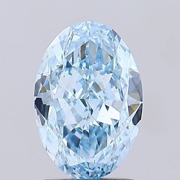 Loose Diamond - OVAL 1.39ct Fancy Vivid Blue VS2: Loose Diamond - OVAL 1.39ct Fancy Vivid Blue VS2 Source: This is a real non-mined Diamond that has been grown in a lab Shape: OVAL Carats: 1.39 Color: Fancy Vivid Blue Certification: IGI Video: