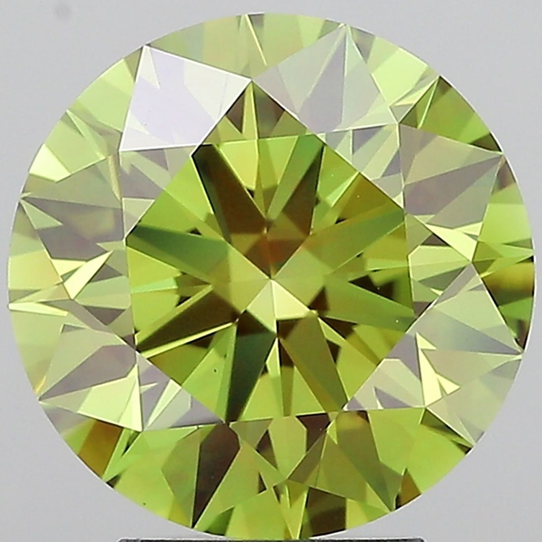 Ideal Loose Diamond - ROUND 4.01ct Fancy Vivid Green VS1