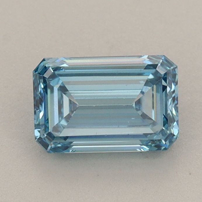 Loose Diamond - EMERALD 1.0ct Fancy Vivid Blue VS1