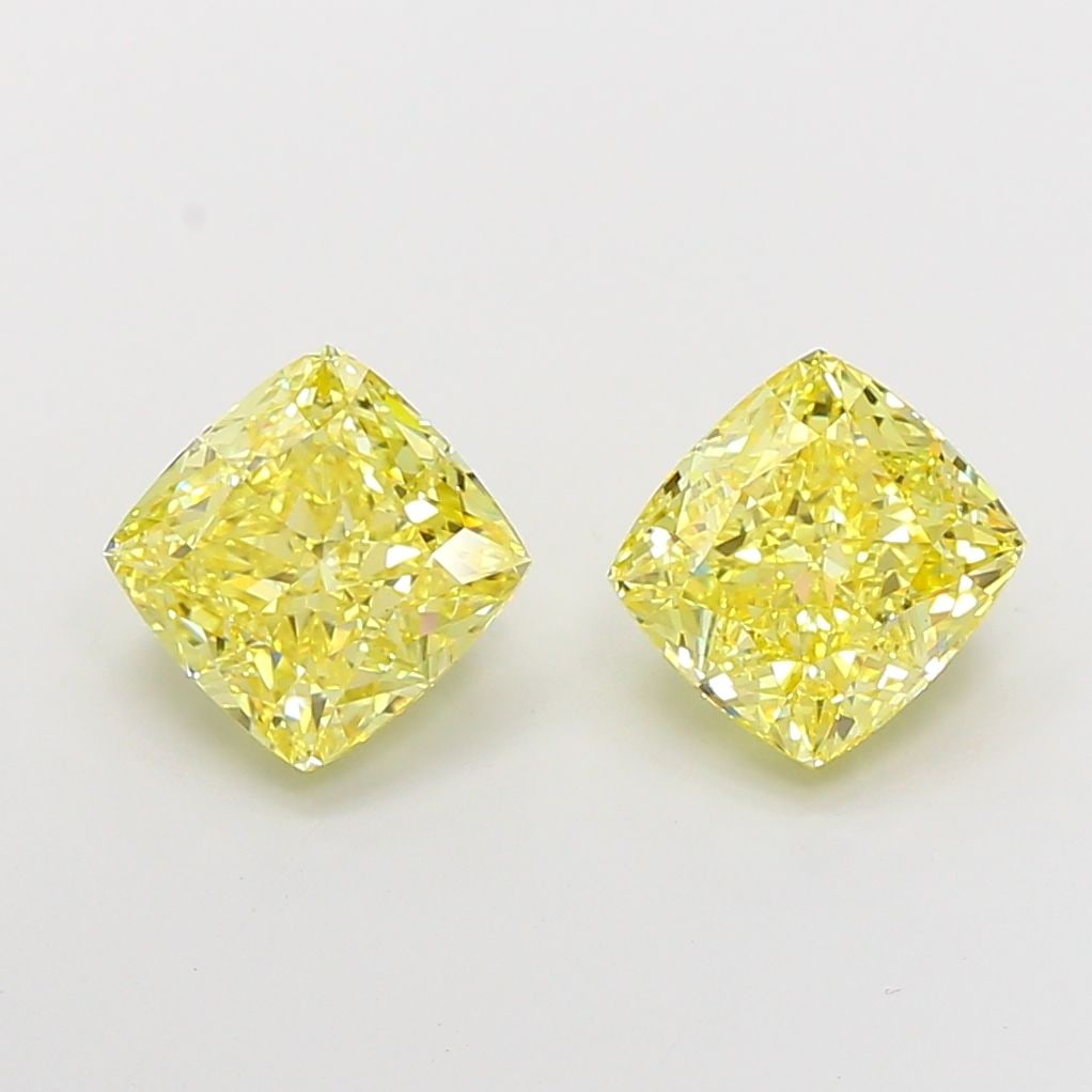 Loose Diamond - CUSHION MODIFIED 3.01ct Fancy Intense Yellow VS1