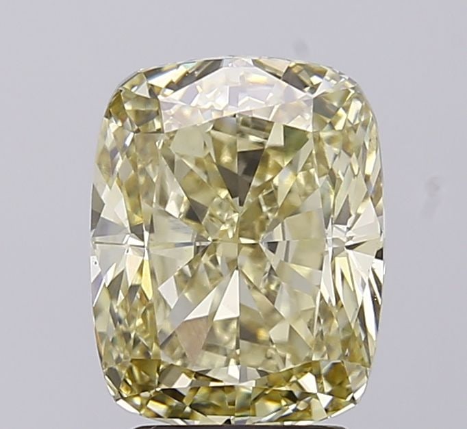 Loose Diamond - CUSHION MODIFIED 3.19ct Fancy Light Yellow VS1