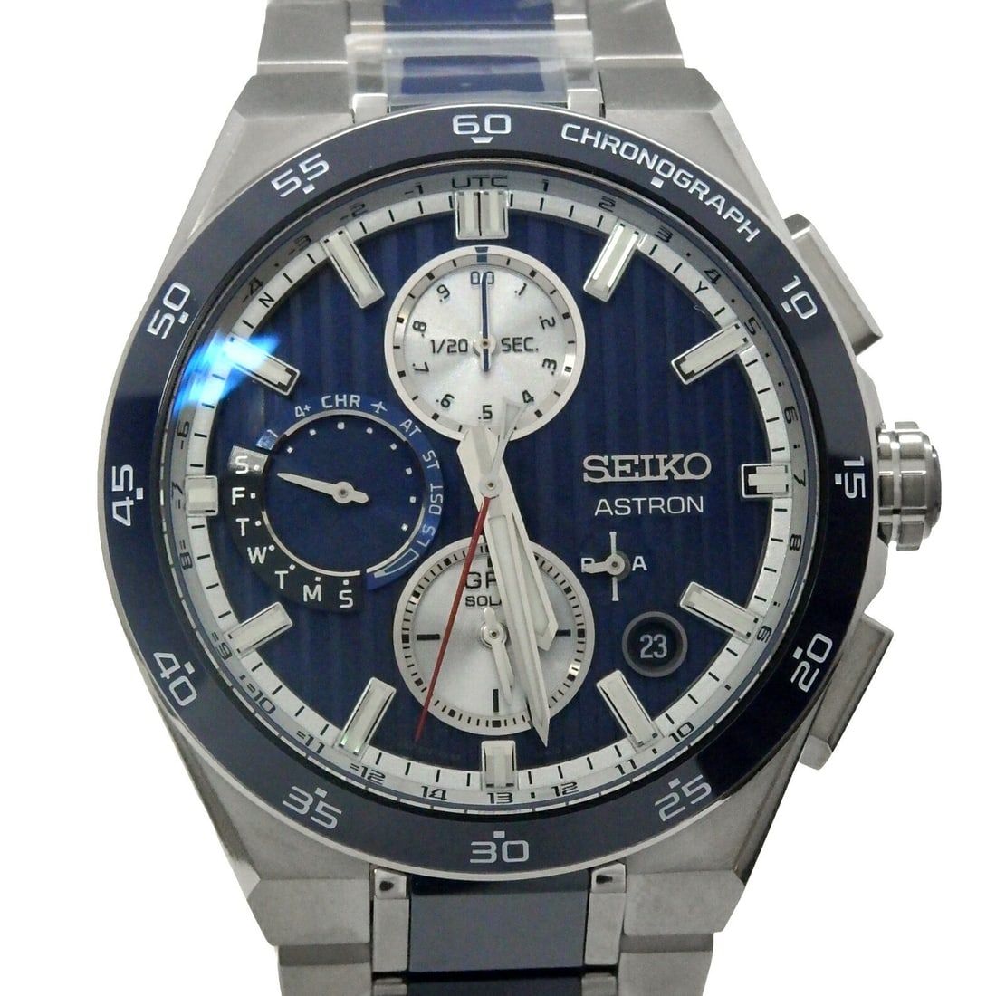 Men's Solar GPS Wristwatch Seiko Astron Nextar SBXC181 5X83
