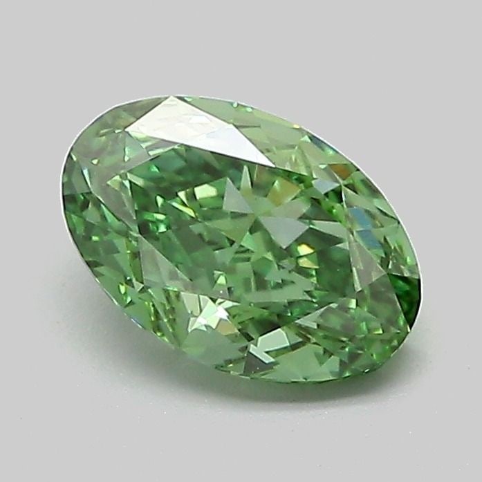 Loose Diamond - OVAL 1.08ct Fancy Vivid Green VVS2: Loose Diamond - OVAL 1.08ct Fancy Vivid Green VVS2 Source: This is a real non-mined Diamond that has been grown in a lab Shape: OVAL Carats: 1.08 Color: Fancy Vivid Green Certification: IGI Video: