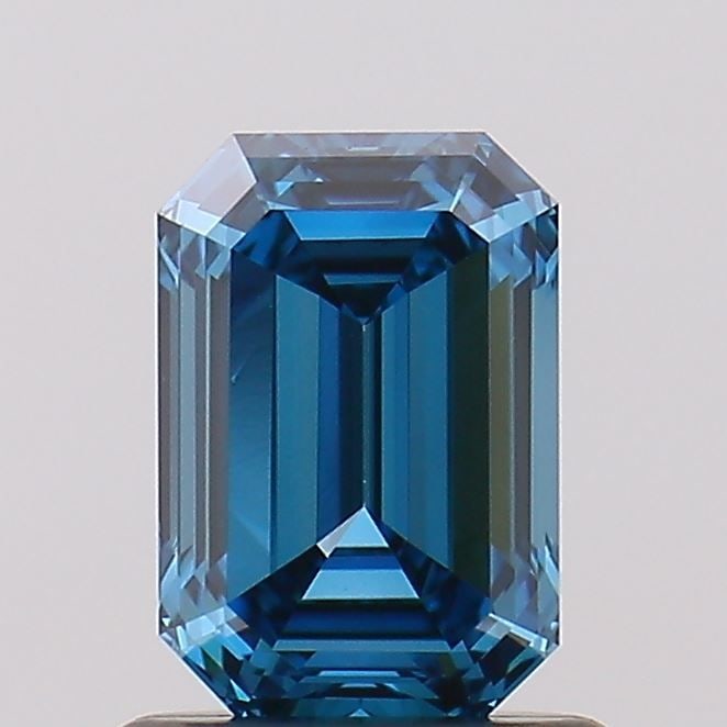Loose Diamond - EMERALD 0.97ct Fancy Vivid Blue VVS2