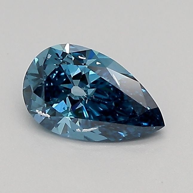 Loose Diamond - PEAR 0.51ct Fancy Vivid Blue VVS2: Loose Diamond - PEAR 0.51ct Fancy Vivid Blue VVS2 Source: This is a real non-mined Diamond that has been grown in a lab Shape: PEAR Carats: 0.51 Color: Fancy Vivid Blue Certification: IGI Video: