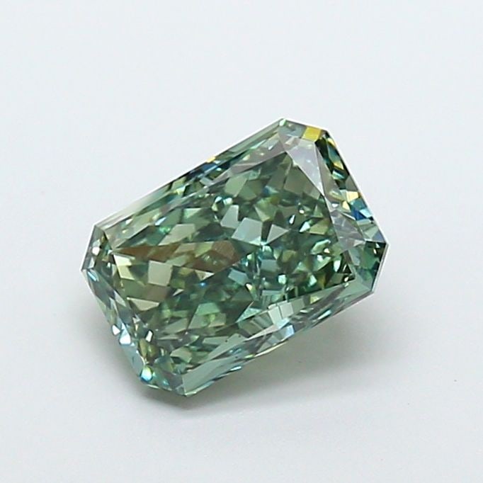 Loose Diamond - RADIANT 4.6ct Fancy Deep Green VS2