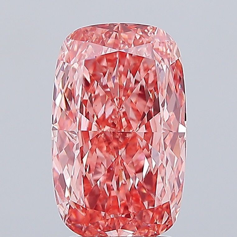 Loose Diamond - CUSHION MODIFIED 3.75ct Fancy Vivid Pink VS1