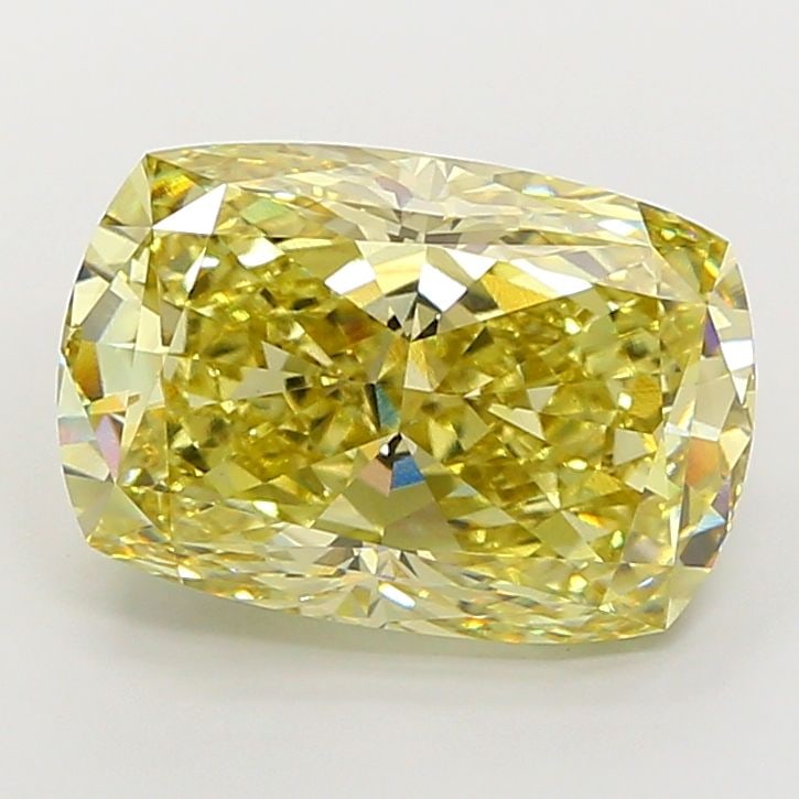 Loose Diamond - CUSHION MODIFIED 10.71ct Fancy Yellow VS1