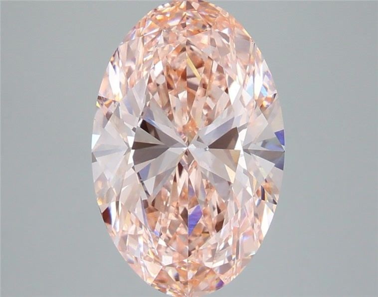 Loose Diamond - OVAL 5.89ct Fancy Vivid Pink VS2