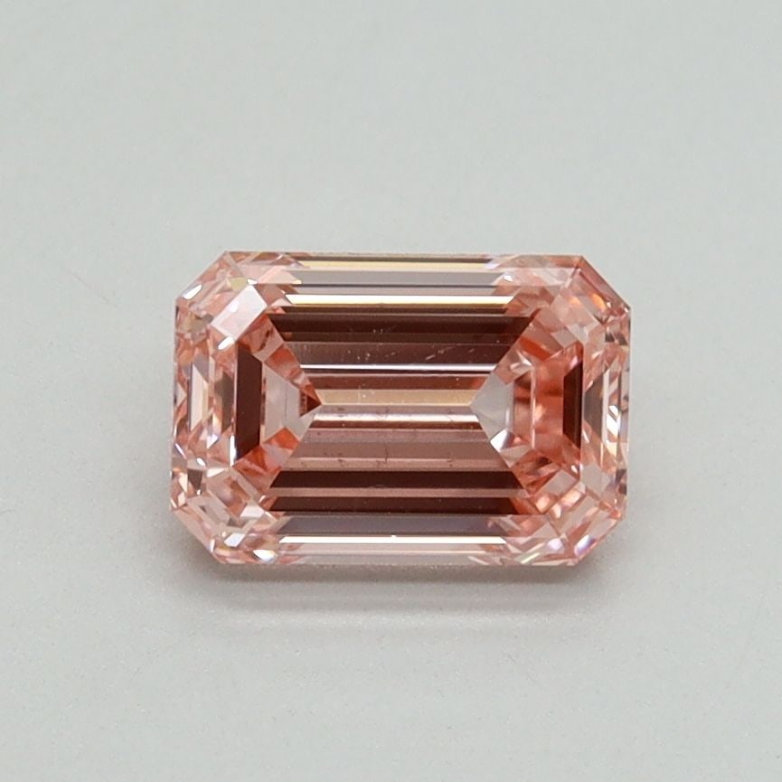 Loose Diamond - EMERALD 1.02ct Fancy Vivid Pink VS2: Loose Diamond - EMERALD 1.02ct Fancy Vivid Pink VS2 Source: This is a real non-mined Diamond that has been grown in a lab Shape: EMERALD Carats: 1.02 Color: Fancy Vivid Pink Certification: IGI Video: