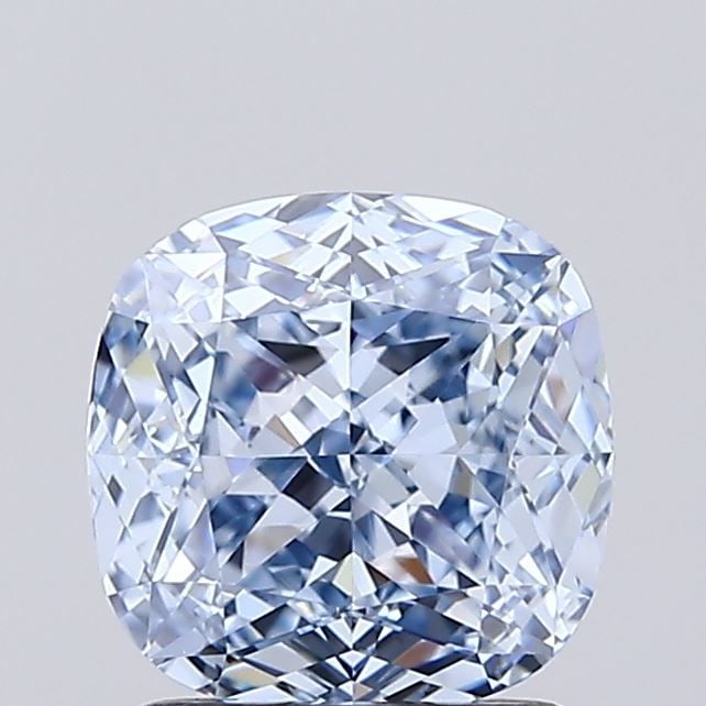Loose Diamond - CUSHION MODIFIED 1.65ct Fancy Light Blue VVS1: Loose Diamond - CUSHION MODIFIED 1.65ct Fancy Light Blue VVS1 Source: This is a real non-mined Diamond that has been grown in a lab Shape: CUSHION MODIFIED Carats: 1.65 Color: Fancy Light Blue Certifi